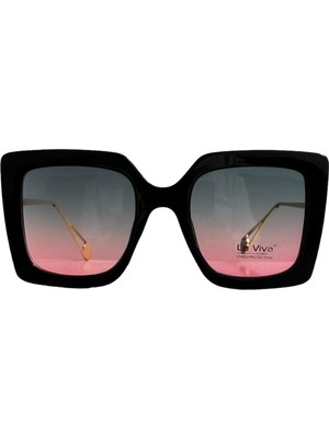 La Viva Siyah Mat UV400 Kadın Güneş Gözlüğü 615061