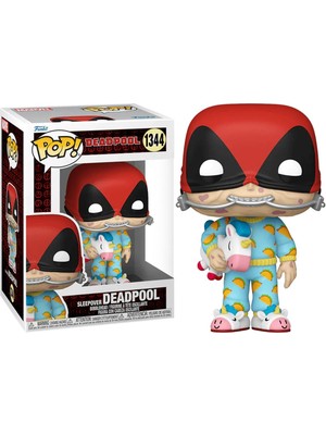 Funko Pop Marvel: Deadpool - Sleepover Deadpool NO:1344 Bobble-Head