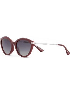 Despada Ds 2339 C3 55 Kadın Oval Bordo Kemik Güneş Gözlüğü