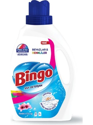Bingo Sıvı Deterjan Amber 2600 ml (Yeni)