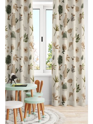 Bertille Home Çocuk ve Bebek Odası Fon Perde Tek Kanat (Child Room Curtain)