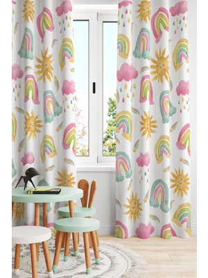 Bertille Home Çocuk ve Bebek Odası Fon Perde Tek Kanat (Child Room Curtain)