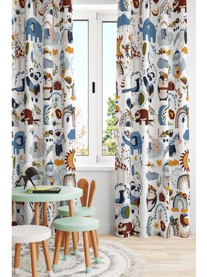 Bertille Home Çocuk ve Bebek Odası Fon Perde Tek Kanat (Child Room Curtain)