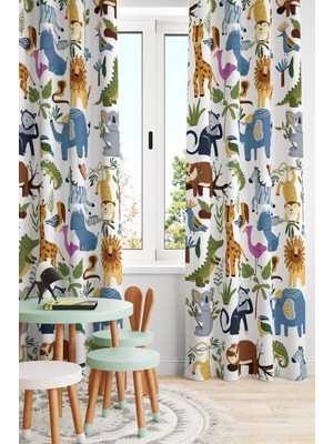 Bertille Home Çocuk ve Bebek Odası Fon Perde Tek Kanat (Child Room Curtain)