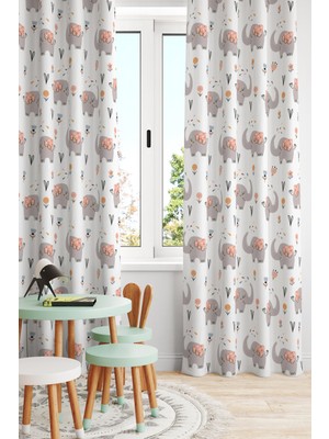 Bertille Home Çocuk ve Bebek Odası Fon Perde Tek Kanat (Child Room Curtain)