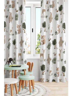 Bertille Home Çocuk ve Bebek Odası Fon Perde Tek Kanat (Child Room Curtain)