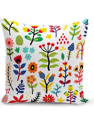 Bertille Home Çocuk Bebek Serisi Çift Tarafı Dijital Baskılı Kırlent Kılıfı (Kids Children Cushion Cover)