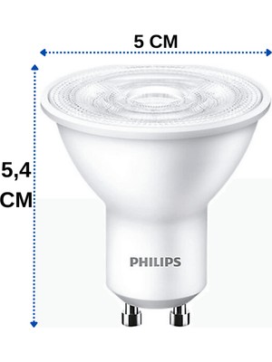 Philips 4,7W (50W) 2700K (Sarı Işık) GU10 Duylu PAR16 LED Spot