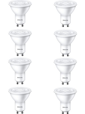 Philips 4,7W (50W) 2700K (Sarı Işık) GU10 Duylu PAR16 LED Spot (8 Adet)