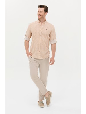 U.S. Polo Assn. Erkek Taş Pantolon (Kanvas-Chino) 50263817-Vr049