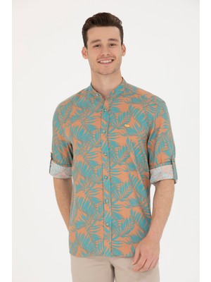 U.S. Polo Assn. Erkek Mint Gömlek Desenli 50263713-VR090