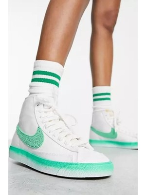 Nike Blazer Mid 77 Kadın Yazlık Kanvas Beyaz Sneaker Ayakkabı