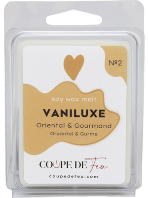 Coupe De Feu No.2 Vaniluxe Buhurdanlık Mumu Koku Barı Soy Wax Melt 72GR