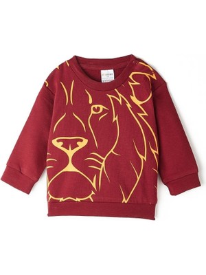 Galatasaray  Aslan Baskılı Kırmızı Sweat