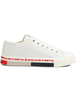 Benetton Bn-30731 Beyaz Kadın Spor Ayakkabı