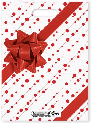 Ambalaj Pazarı Takviyeli Poşet (Kurdela) No:3 33X45 cm - 50 Adet