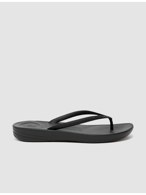 Fitflop Iqushıon Ergonomıc E54 Siyah Kadın Parmak Arası Terlik