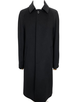 ŞAN 1030 Model Erkek Siyah Bebe Yaka Reglan Kol 110 Boy Palto