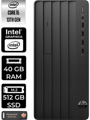 Hp Pro Tower 290 G9 Intel Core I5 13500 40GB 512GB SSD W11P 8T2W9ES Masaüstü Bilgisayar & Per4 USB Bellek 8T2W9ESP437