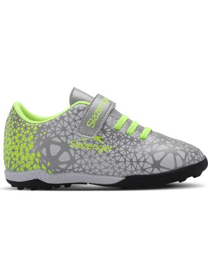 Slazenger CRYSTAL Unisex Çocuk Halısaha Futbol Ayakkabısı Gri