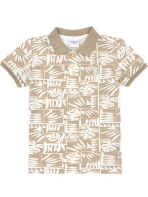 U.S. Polo Assn. Erkek Çocuk Açık Haki Polo Yaka Tişört 50281519-VR183