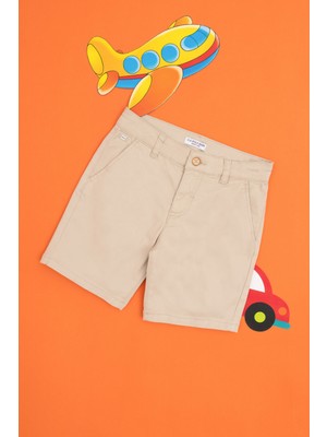 U.S. Polo Assn. Erkek Çocuk Taş Şort Bermuda Normal Kesim Günlük Kullanım İçin Rahat