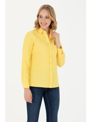 U.S. Polo Assn. Kadın Koyu Sarı Gömlek Basic 50262888-VR094