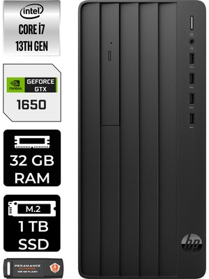 Hp Pro Tower 290 G9 Intel Core I7 13700 32GB 1tb SSD GTX1650/4GB Fdos 8T2X2ES Masaüstü Bilgisayar & Per4 USB Bellek 8T2X2ESP328