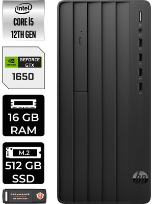Hp Pro Tower 290 G9 Intel Core I5 12500 16GB 512GB SSD GTX1650/4GB W11P 6D3A5EA Masaüstü Bilgisayar & Per4 USB Bellek 6D3A5EAP412
