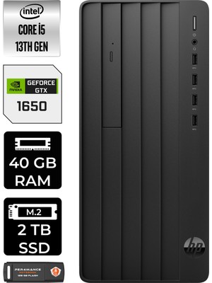 Hp Pro Tower 290 G9 Intel Core I5 13500 40GB 2tb SSD GTX1650/4GB W11H 8T2W9ES Masaüstü Bilgisayar & Per4 USB Bellek 8T2W9ESP389