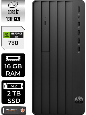 Hp Pro Tower 290 G9 Intel Core I7 13700 16GB 2tb SSD GT730/4GB Fdos 8T2X2ES Masaüstü Bilgisayar & Per4 USB Bellek 8T2X2ESP314