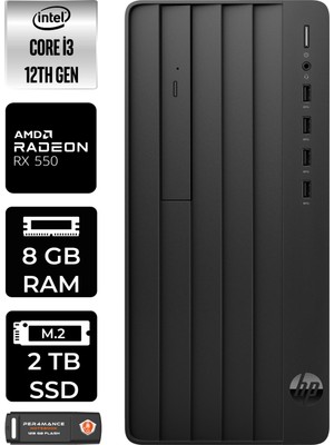 Hp Pro Tower 290 G9 Intel Core I3 12100 8gb 2tb GT730/4GB Fdos 6D3A1EA Masaüstü Bilgisayar & Per4 USB Bellek 6D3A1EAP304