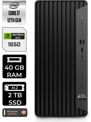 Hp Pro Tower 400 G9 Intel Core I7 12700 40GB 2tb SSD GTX1650/4GB W11P 6U3M9EA Masaüstü Bilgisayar & Per4 USB Bellek 6U3M9EAP439
