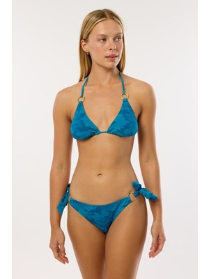 Ayyıldız 4602 Turkuaz Desenli Bikini Takımı