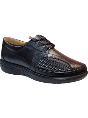 Riverland Z-57 Kadın Siyah Bağlı Ortopedik Casual Ayakkabı