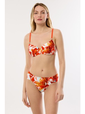 Ayyıldız 4611 Koral Desenli Bikini Takımı