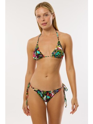 Ayyıldız 4606 Yeşil Desenli Bikini Takımı