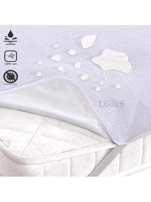 Home Lines Sıvı Geçirmez Alez Yatak Koruyucu, 4 Köşe Lastikli