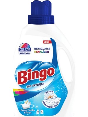 Bingo Bingomatik Renkli ve Beyazlar Için Beyaz Sabunlu 2600 M