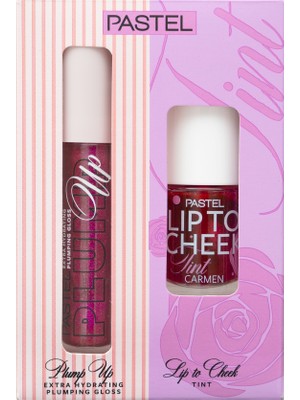 Pastel Plump Up Dolgunlaştıran Dudak Parlatıcısı 207 Mariposa & Lip To Cheek Tint Carmen