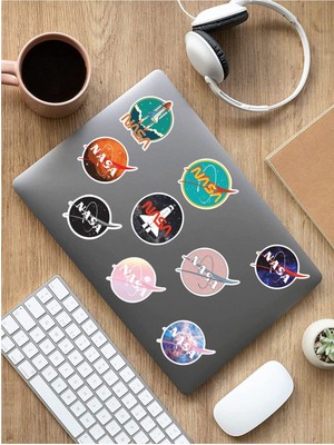 Sweet Twins Nasa Temalı Laptop Notebook Tablet Sticker Set 2