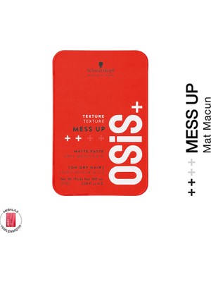 Osis+ Mess Up Mat Şekillendirici Krem Wax 100 ml Ultra Mat Görünüm Sağlayan Formül