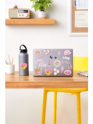 Sweet Twins - Vsco Pink Laptop Notebook Tablet Sticker Set 5