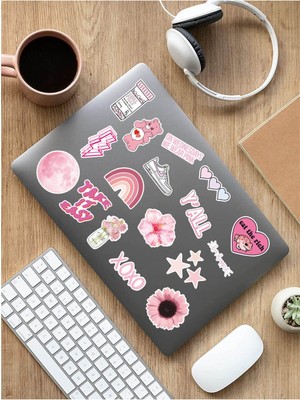 Sweet Twins - Vsco Pink Laptop Notebook Tablet Sticker Set 1