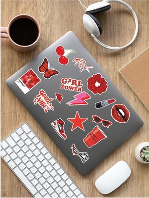 Sweet Twins - Vsco Red Laptop Notebook Tablet Sticker Set 1