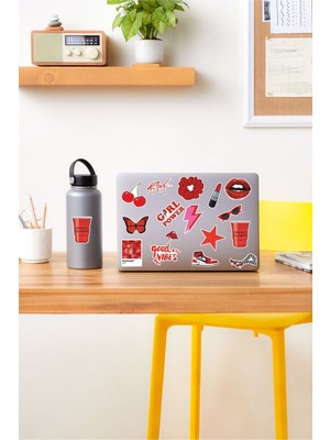 Sweet Twins - Vsco Red Laptop Notebook Tablet Sticker Set 1