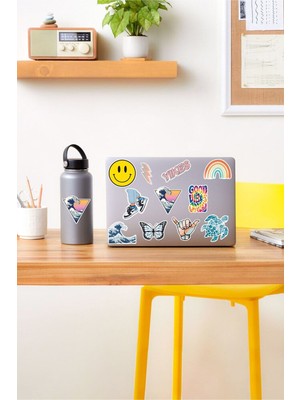 Sweet Twins Good Vibes Temalı Laptop Notebook Tablet Sticker Set 1