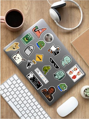 Sweet Twins - Internet Temalı Laptop Notebook Tablet Sticker Seti