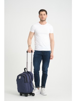 Hsr Laptop Bölmeli Lise Ortaokul Çekçekli Sırt Çantası 4 Bölmeli Su Geçirmez