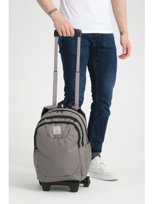 Hsr Laptop Bölmeli Lise Ortaokul Çekçekli Sırt Çantası 4 Bölmeli Su Geçirmez